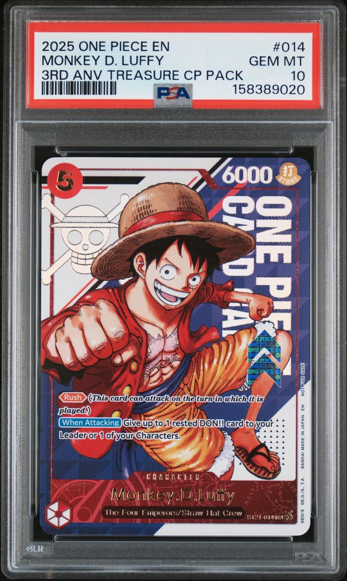 2025 #014 Monkey D. Luffy PSA 10