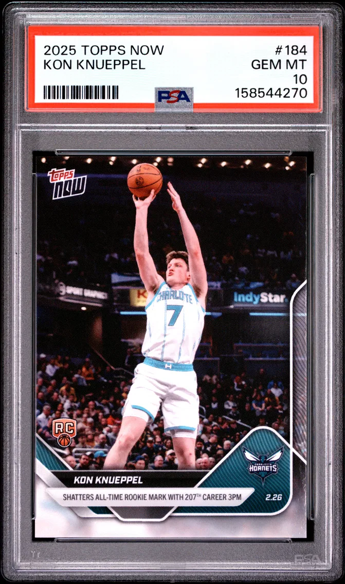 2025 #184 Kon Knueppel PSA 10 Topps Now