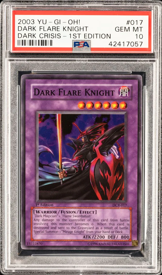 DARK FLARE KNIGHT DCR-017 DARK CRISIS | 1ST EDITION 2003 PSA 10