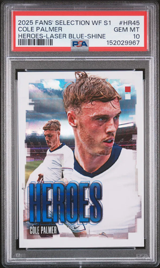 2025 #HR45 Cole Palmer PSA 10 Futera Fans' Selection World Football Series 1 Heroes