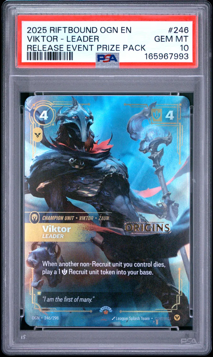 2025 #246 Viktor - Leader PSA 10 Riftbound: League of Legends Ogn-Origins
