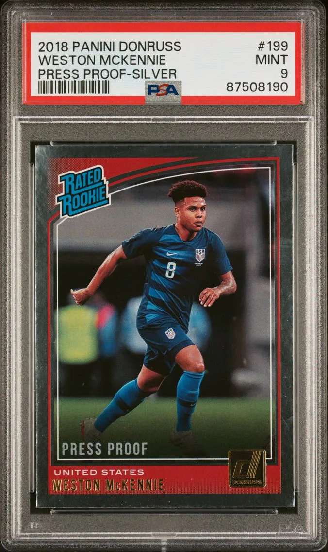 2018 #199 Weston McKennie PSA 9 Panini Donruss