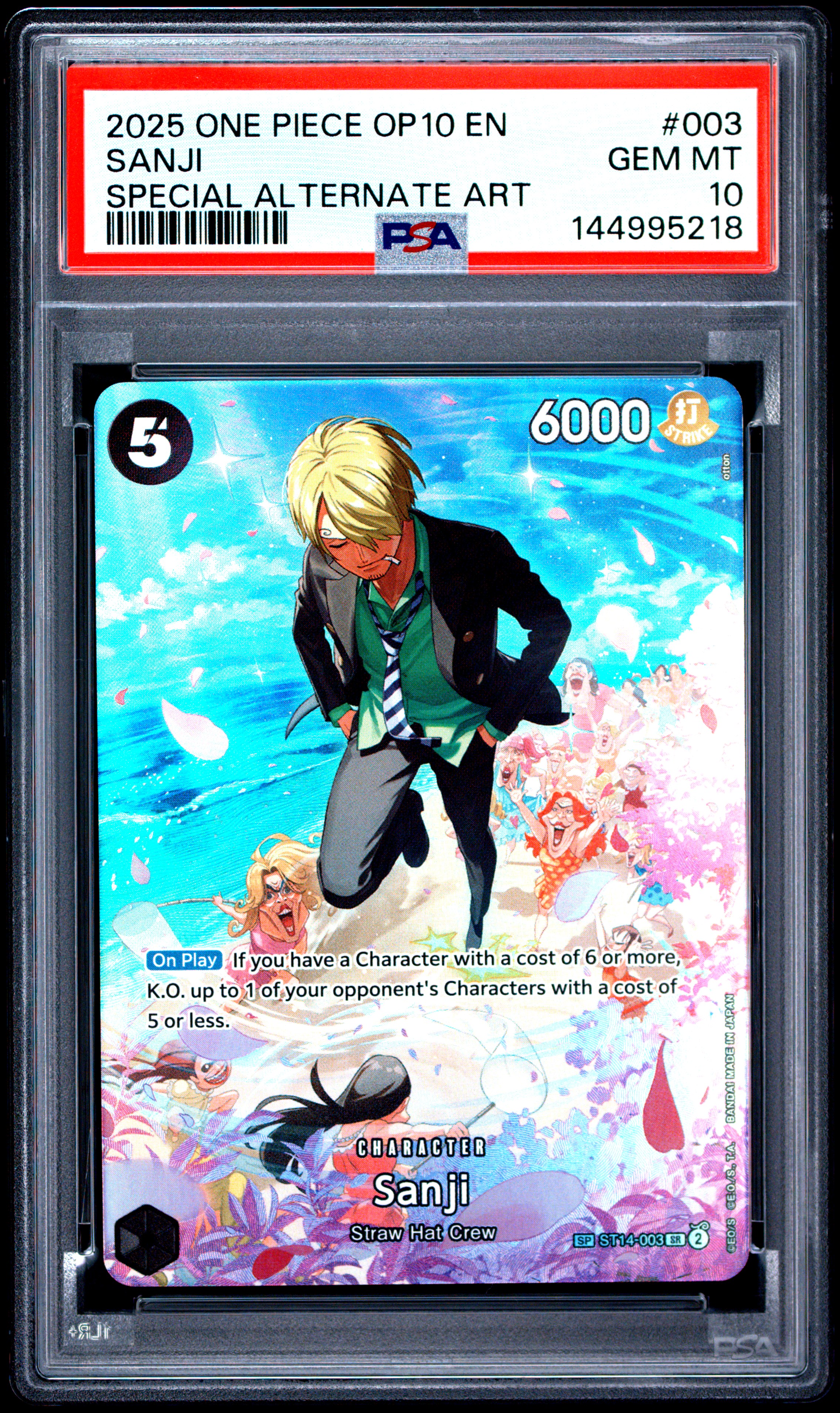 2025 #003 Sanji PSA 10 One Piece Op10-Royal Blood