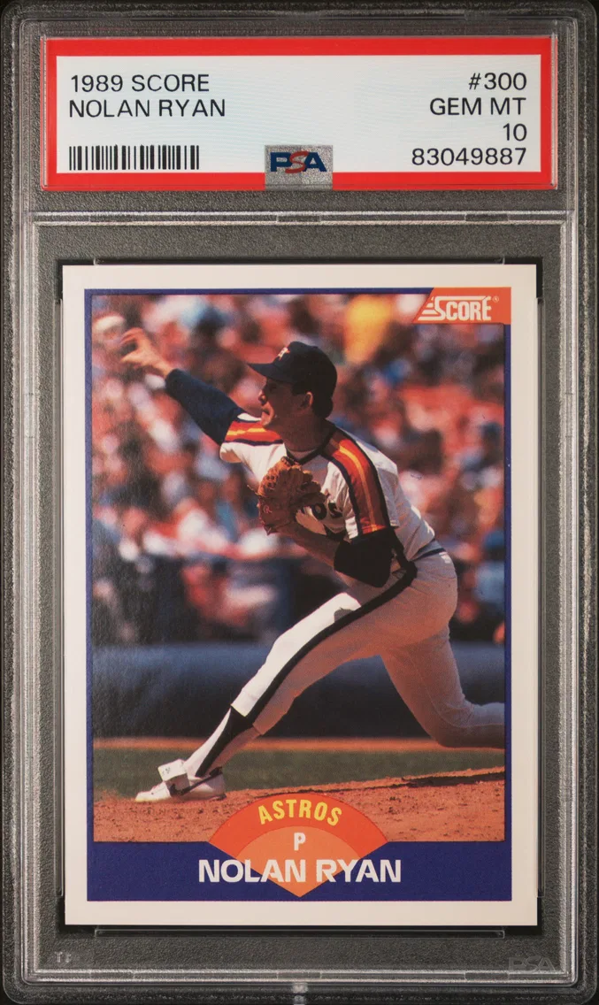 1989 #300 Nolan Ryan PSA 10 Score