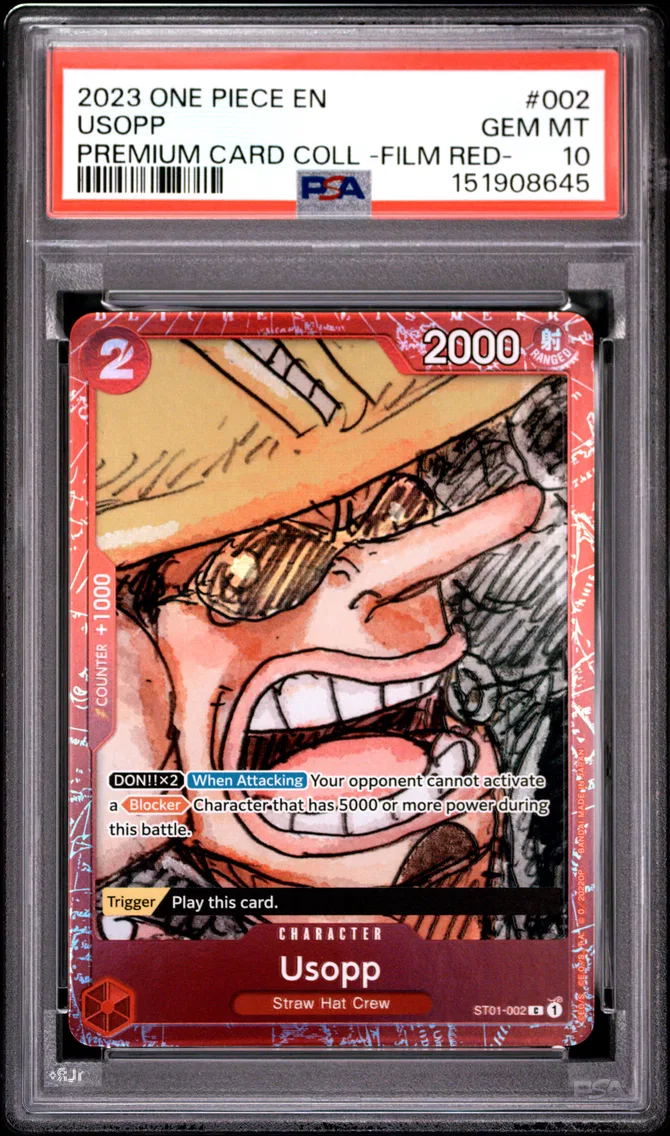 2023 #002 Usopp PSA 10 One Piece Premium Card Collection -One Piece Film Red-