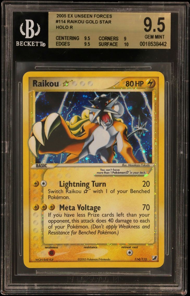 2005 #114 Raikou Gold Star HOLO 