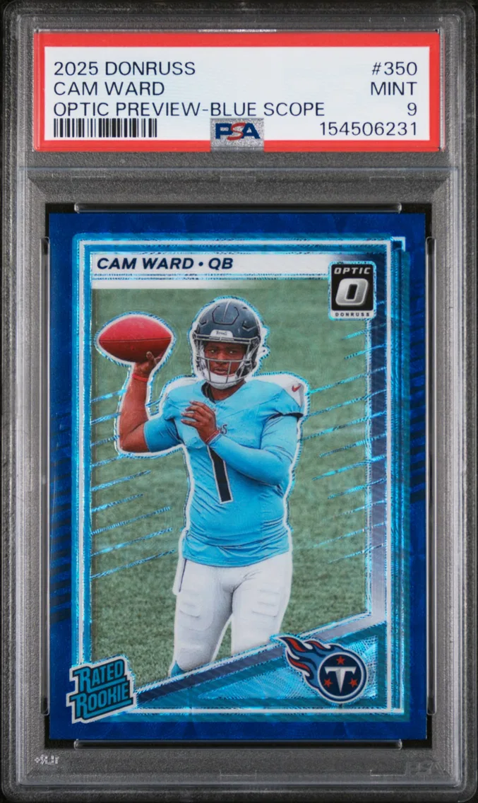2025 #350 Cam Ward PSA 9 Panini Donruss