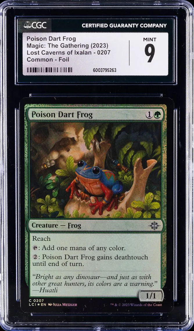 2023 #207 Poison Dart Frog CGC 9 MAGIC THE GATHERING LOST CAVERNS OF IXALAN