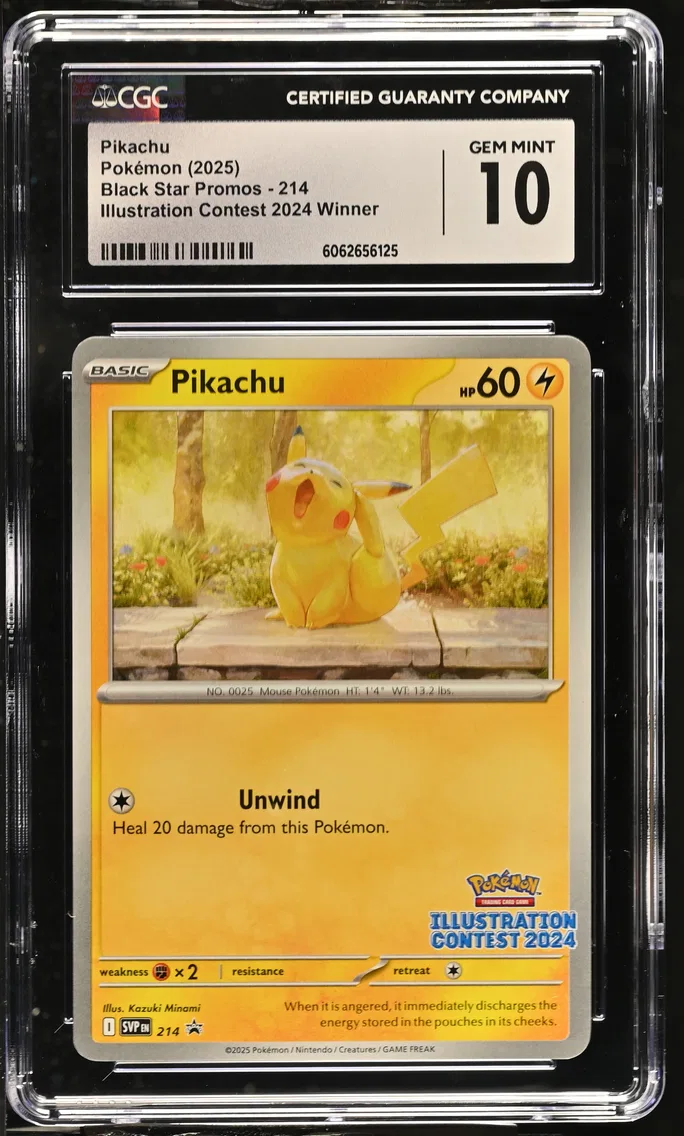 2025 #214 Pikachu CGC 10 Black Star Promos - Scarlet & Violet SVP EN - English