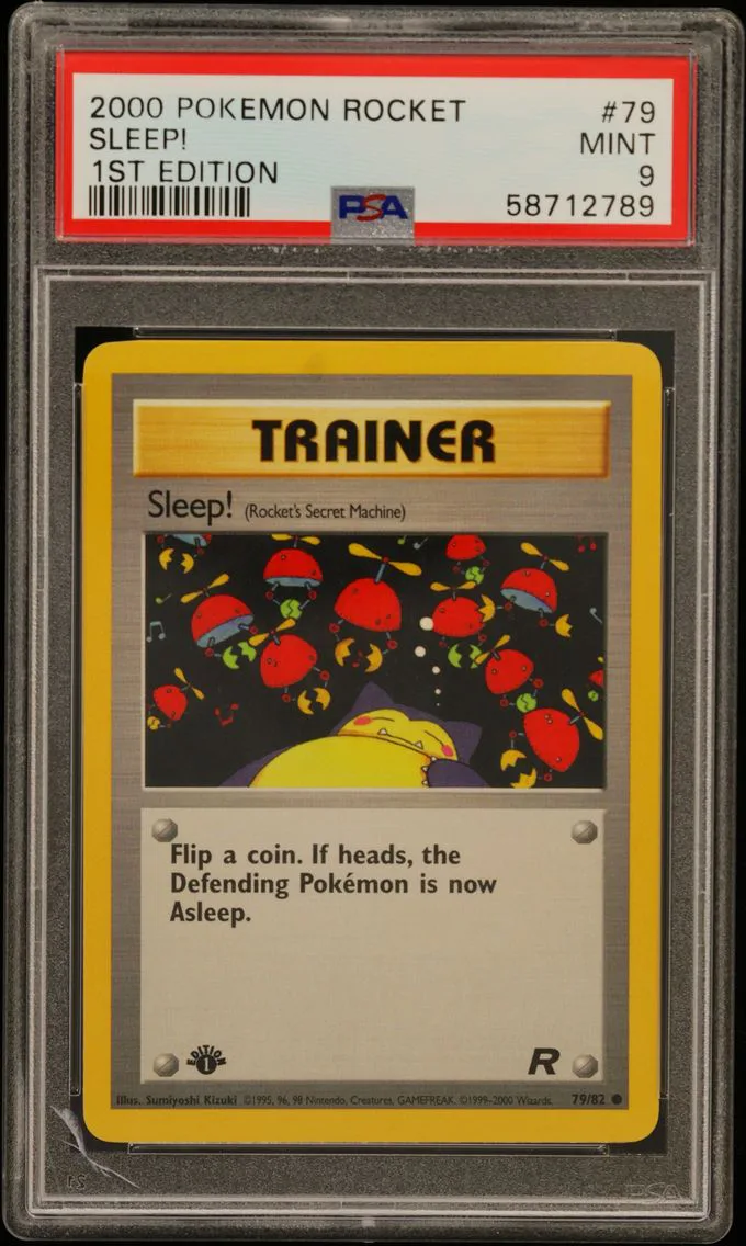 2000 #79 Sleep! 1st Edition PSA 9 Rocket