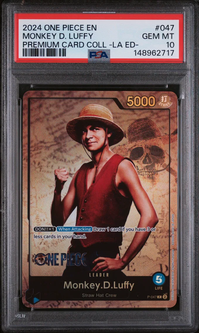 2024 #047 Monkey D. Luffy PSA 10 One Piece Premium Card Collection -Live Action Edition-