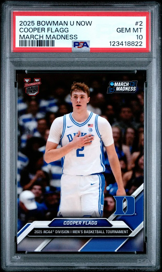 2025 #2 Cooper Flagg PSA 10 Bowman U Now March Madness