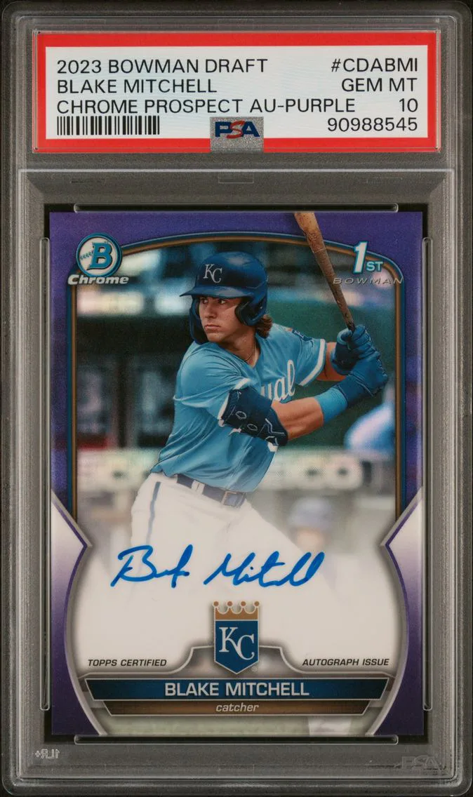 2023 #CDABMI Blake Mitchell PSA 10 Bowman Draft Chrome Prospect Autograph