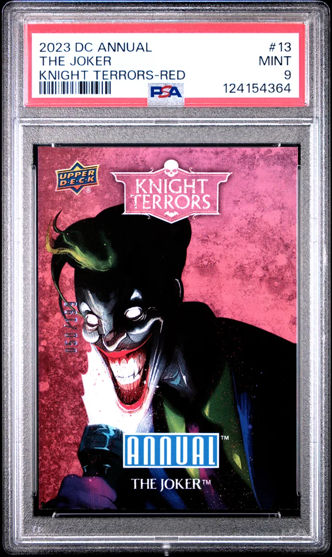 2023 #13 The Joker PSA 9 Upper Deck DC Annual Knight Terrors