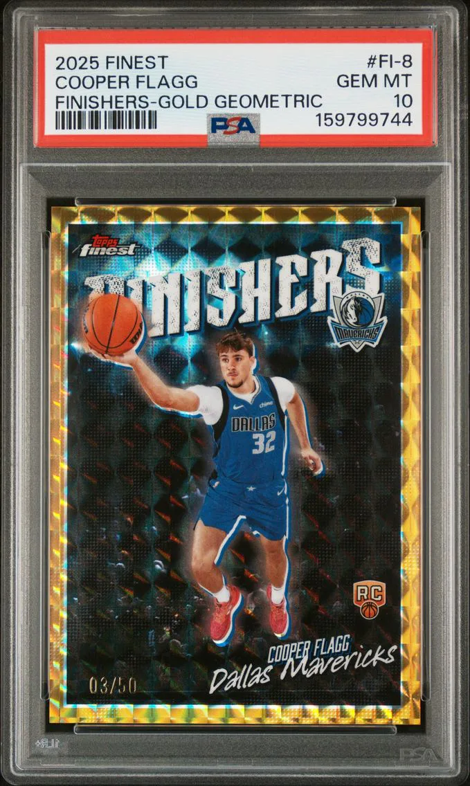 2025 #FI-8 Cooper Flagg PSA 10 Topps Finest Finishers