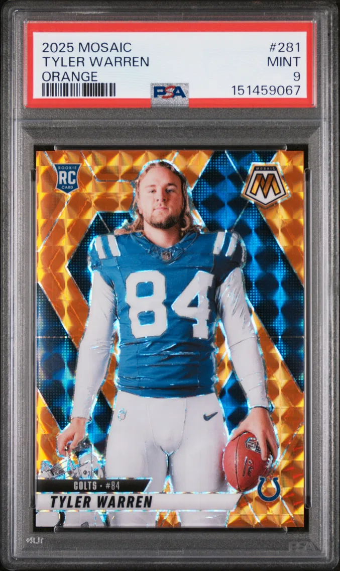 2025 #281 Tyler Warren PSA 9 Panini Mosaic