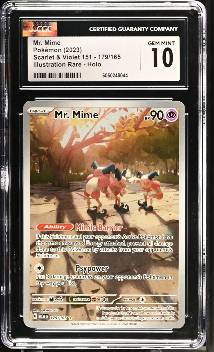 2023 #179 Mr. Mime CGC 10 Scarlet & Violet 151 - MEW EN - English