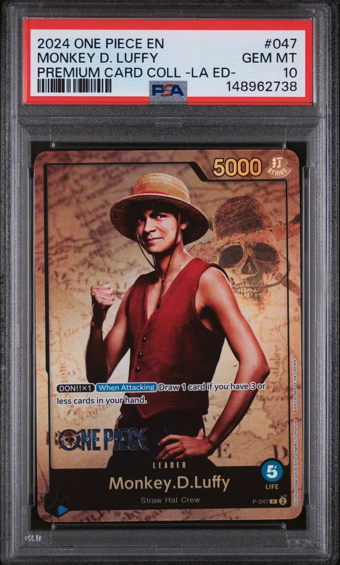 2024 #047 Monkey D. Luffy PSA 10 One Piece Premium Card Collection -Live Action Edition-