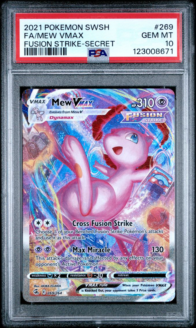 2021 #269 Full Art/Mew Vmax PSA