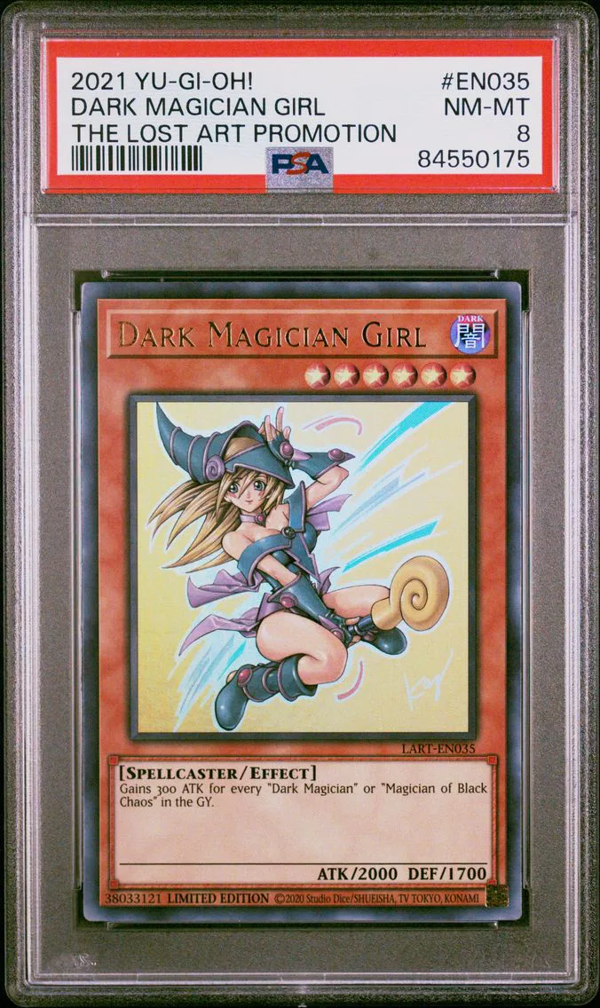 2021 #EN035 Dark Magician Girl PSA 8 YU-GI-Oh! the Lost Art Promotion