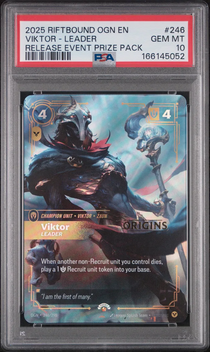 2025 #246 Viktor - Leader PSA 10 Riftbound: League of Legends Ogn-Origins