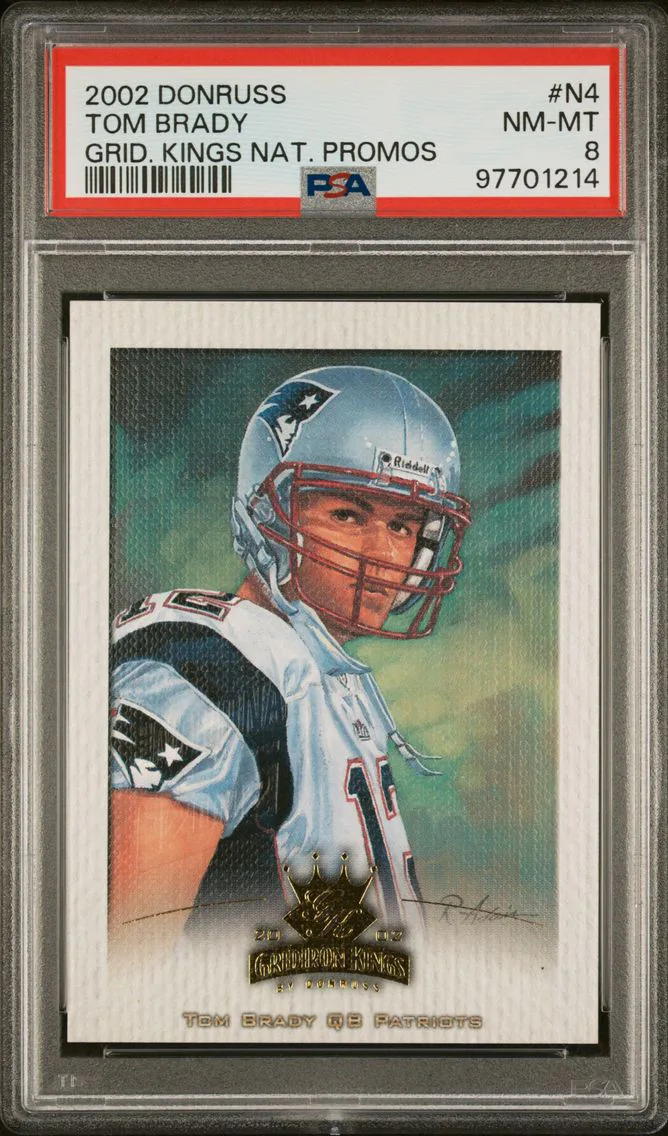2002 DONRUSS GRIDIRON KINGS NATIONAL PROMOS #N4 TOM BRADY