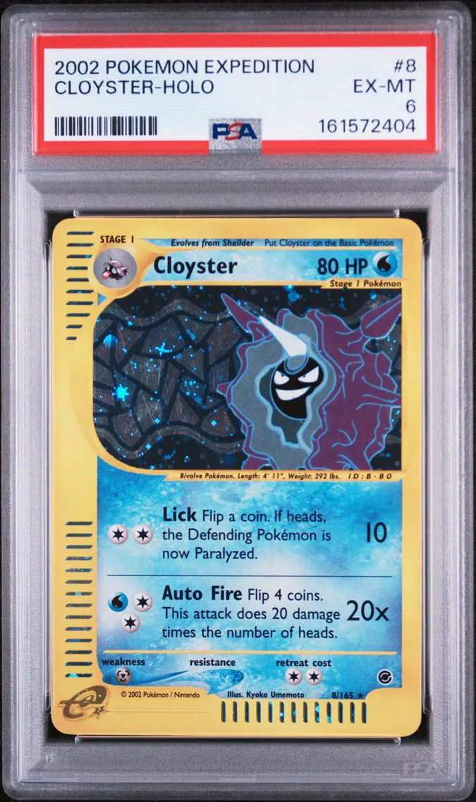 2002 #8 Cloyster-Holo PSA 6 Expedition