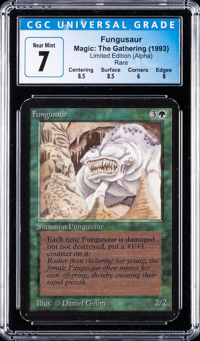 1993 FUNGUSAUR CGC 7 MAGIC:  THE GATHERING LIMITED EDITION (ALPHA) | RARE