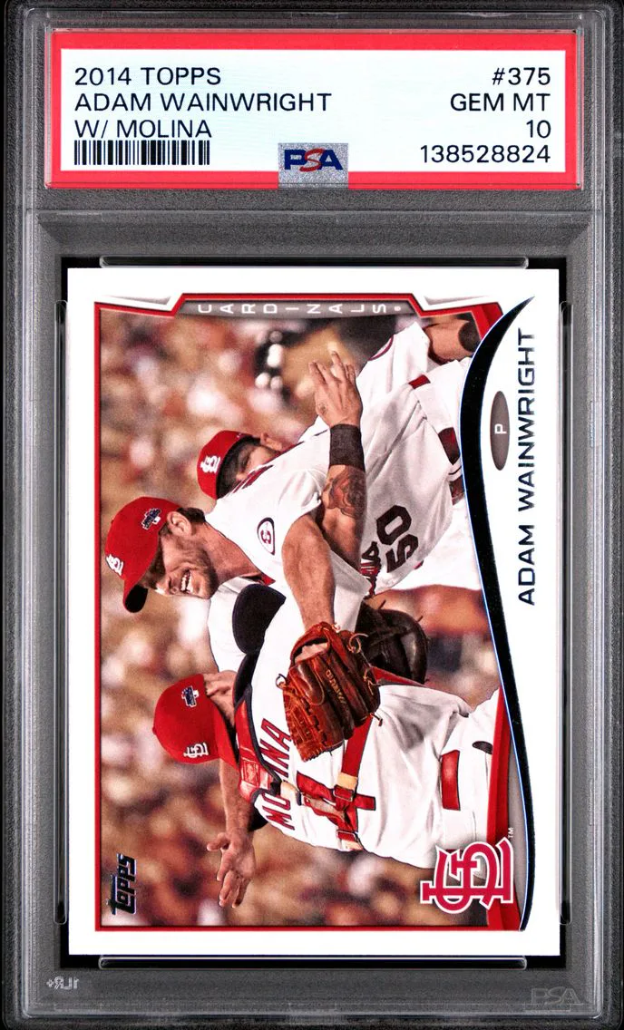 2014 #375 Adam Wainwright PSA 10 Topps