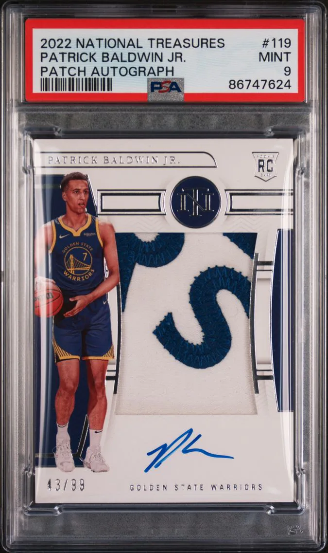 2022 #119 Patrick Baldwin Jr. PSA 9 Panini National Treasures