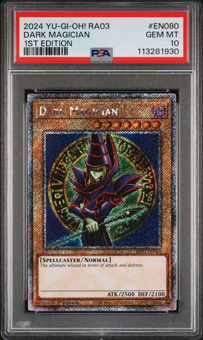 2024 #EN080 Dark Magician 1st Edition PSA 10 YU-GI-Oh! RA03-Quarter Century Bonanza
