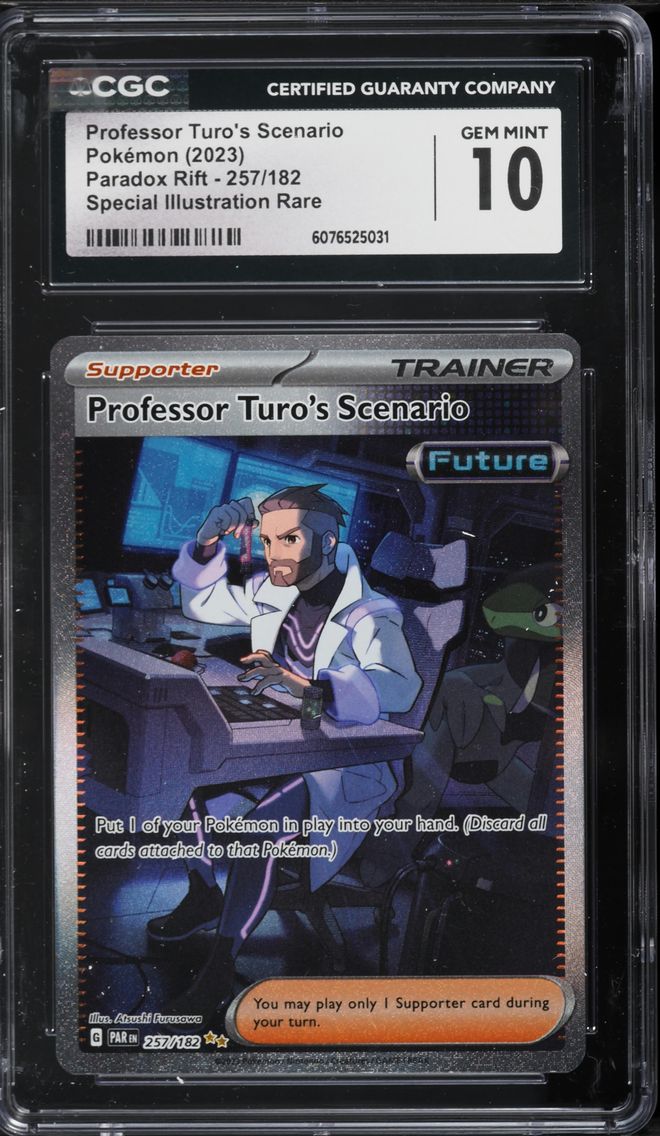 2023 #257 Professor Turo's Scenario CGC 10 Par EN-Paradox Rift Pokemon