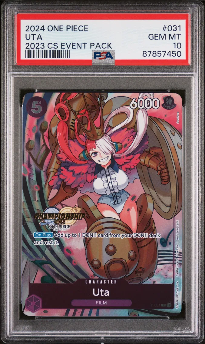 2024 #031 UTA PSA 10 One Piece Championship 2023 Event Pack