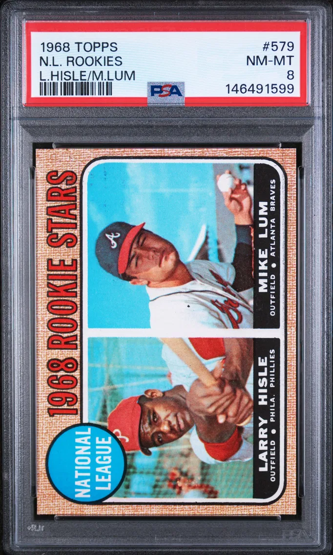 1968 #579 N.L. Rookies PSA 8 Topps