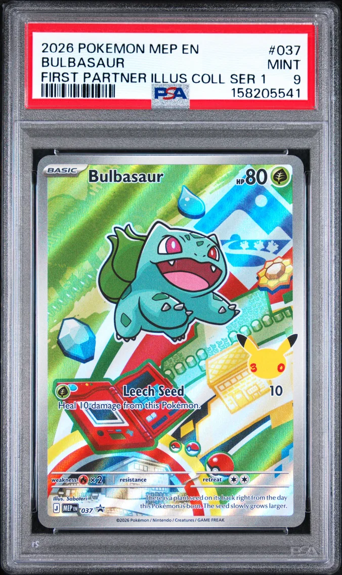2026 #037 Bulbasaur PSA 9 Mep EN