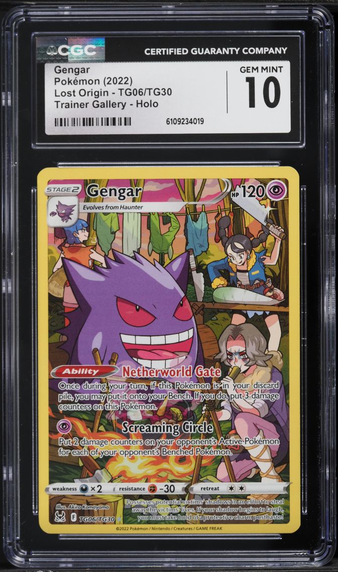 2022 #TG06 Full Art/Gengar CGC 10 Sword & Shield Lost Origin Pokemon