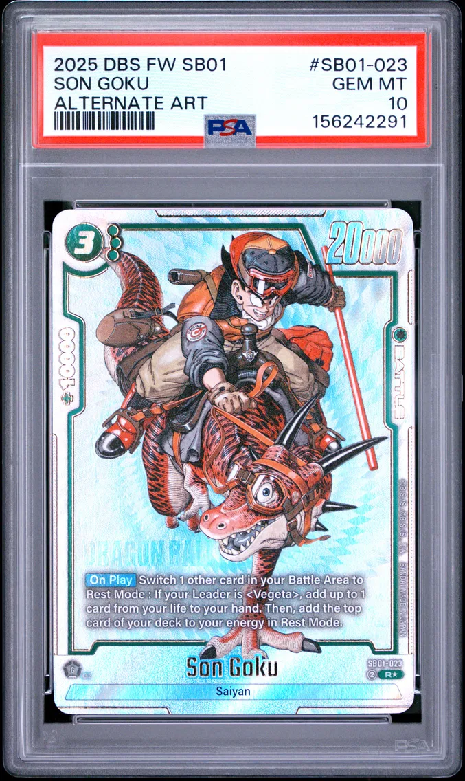 2025 #SB01-023 Son Goku PSA 10 Dragon Ball Super Card Game Fusion World Manga Booster 01