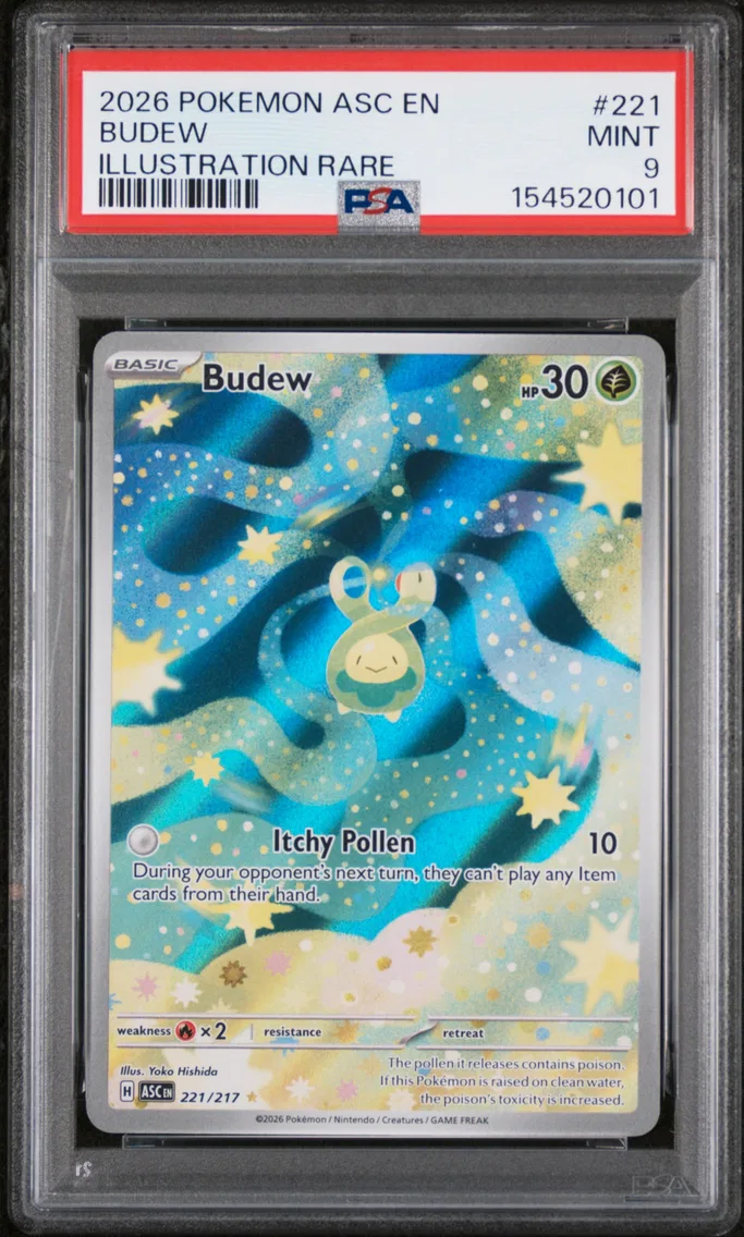 2026 #221 Budew PSA 9 Asc EN-Ascended Heroes