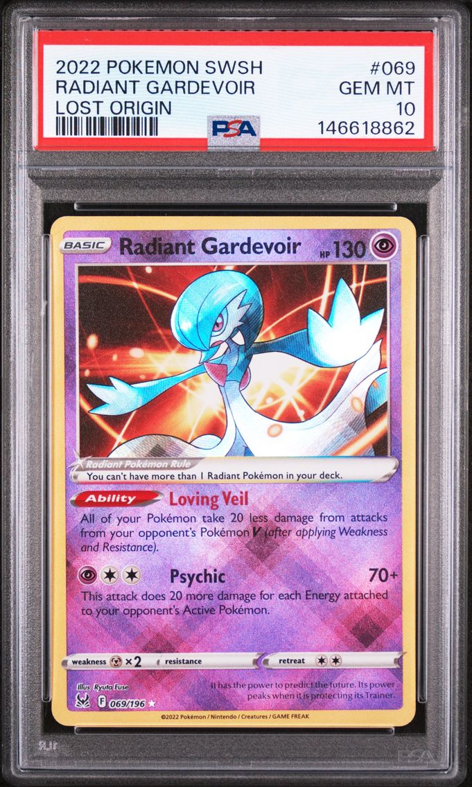 2022 #069 Radiant Gardevoir PSA 10 Sword & Shield Lost Origin