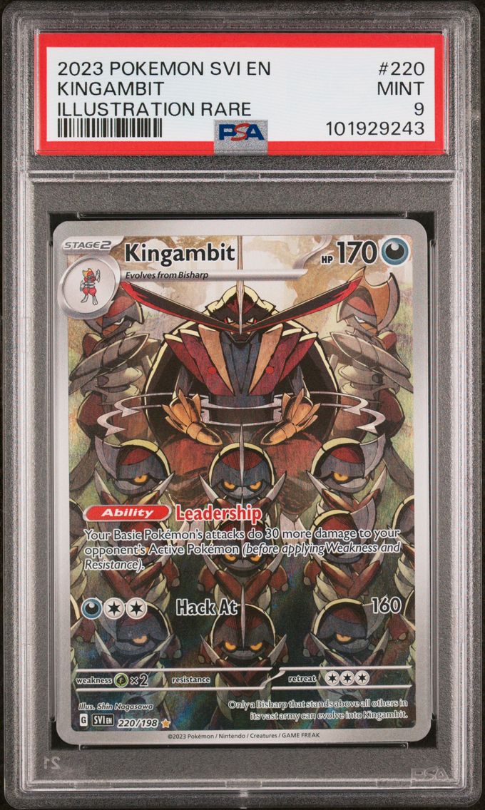 2023 #220 Kingambit PSA 9 Svi EN-Scarlet & Violet Pokemon