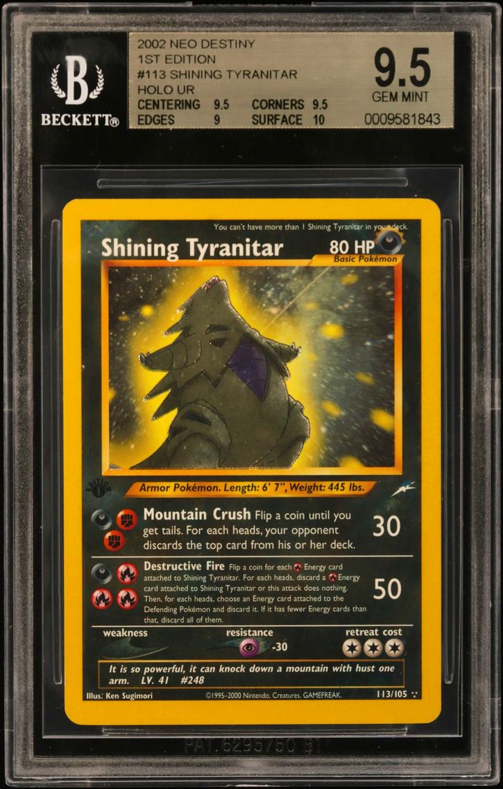 2002 #113 Shining Tyranitar HOLO