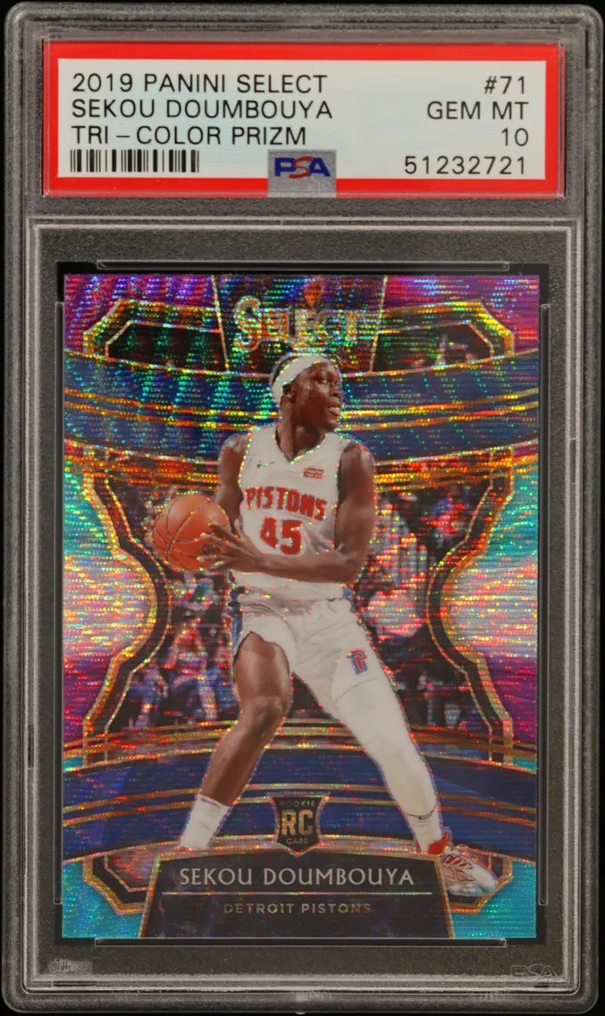 2019 #71 Sekou Doumbouya PSA 10 Panini Select