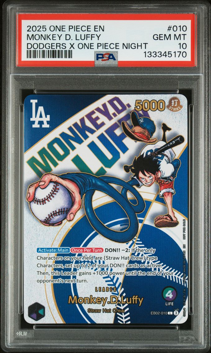 2025 #010 Monkey D. Luffy PSA 10