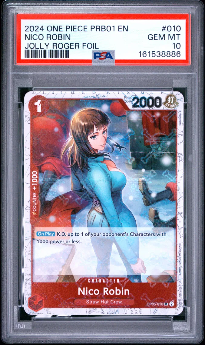 2024 #010 Nico Robin PSA 10 One Piece PRB01-Premium Booster -One Piece Card the Best-