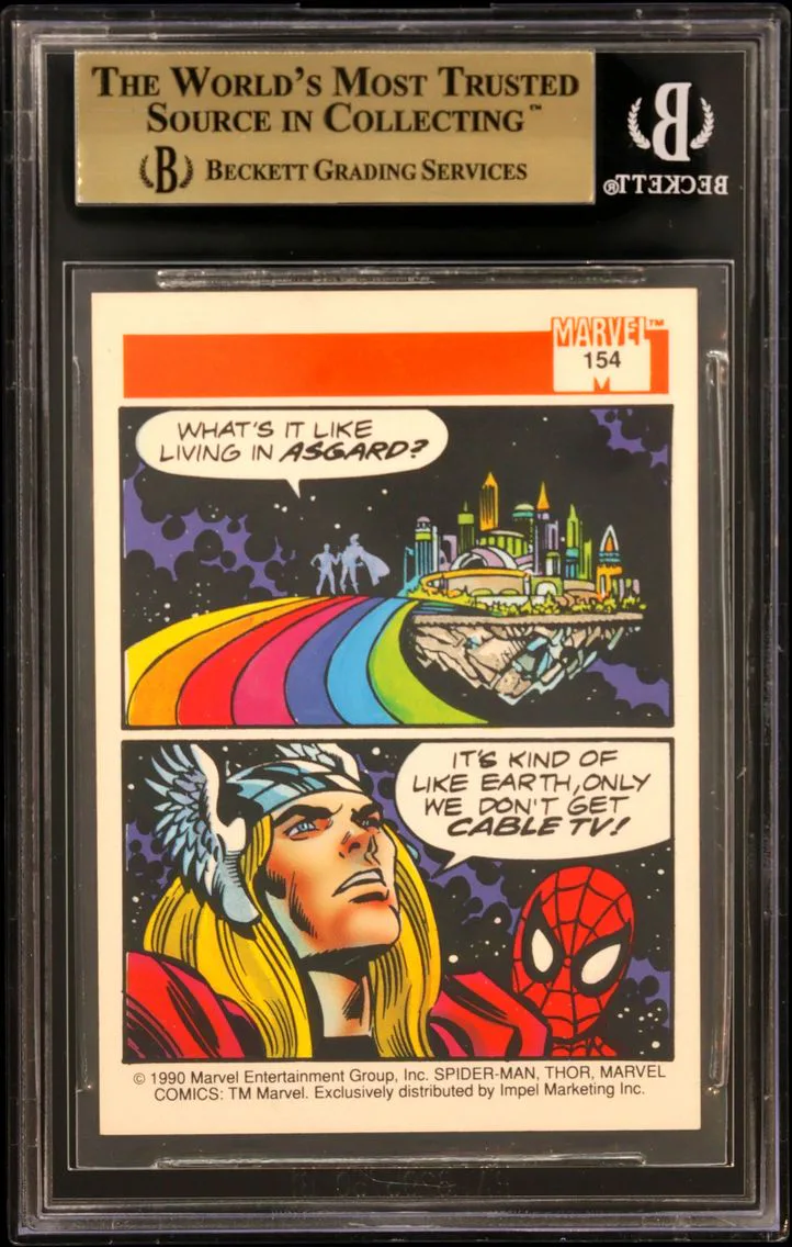 1990 #154 Thor BGS 9.5 Impel Marvel Universe I