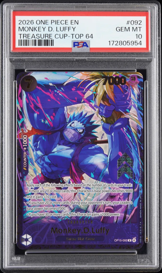 2026 #092 Monkey D. Luffy PSA 10 One Piece Promos