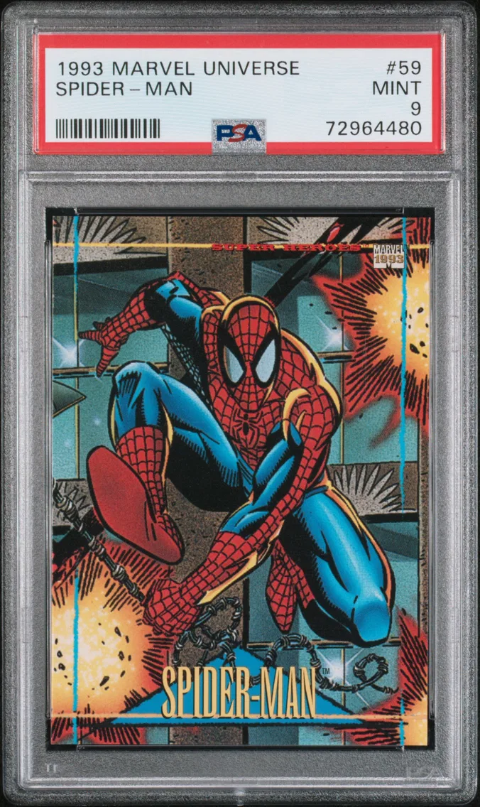 1993 #59 Spider-Man PSA 9 Marvel Universe