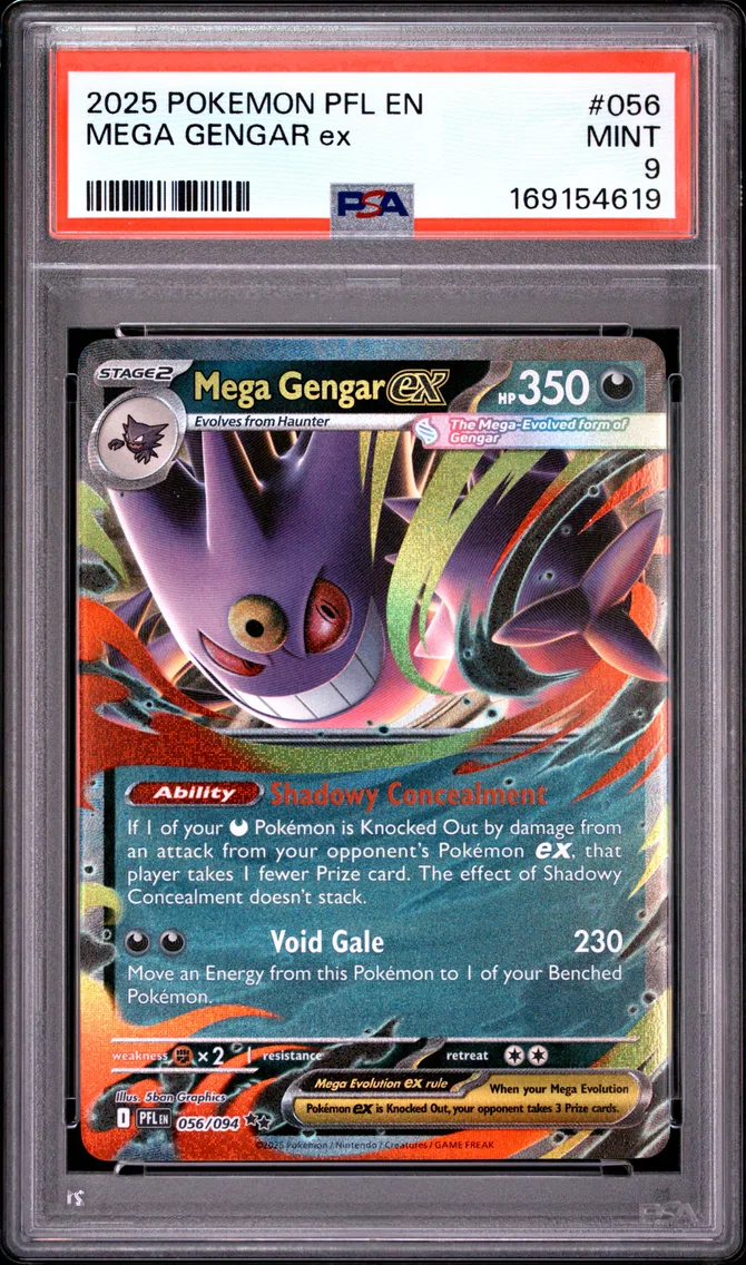 2025 #056 Mega Gengar EX PSA 9 P