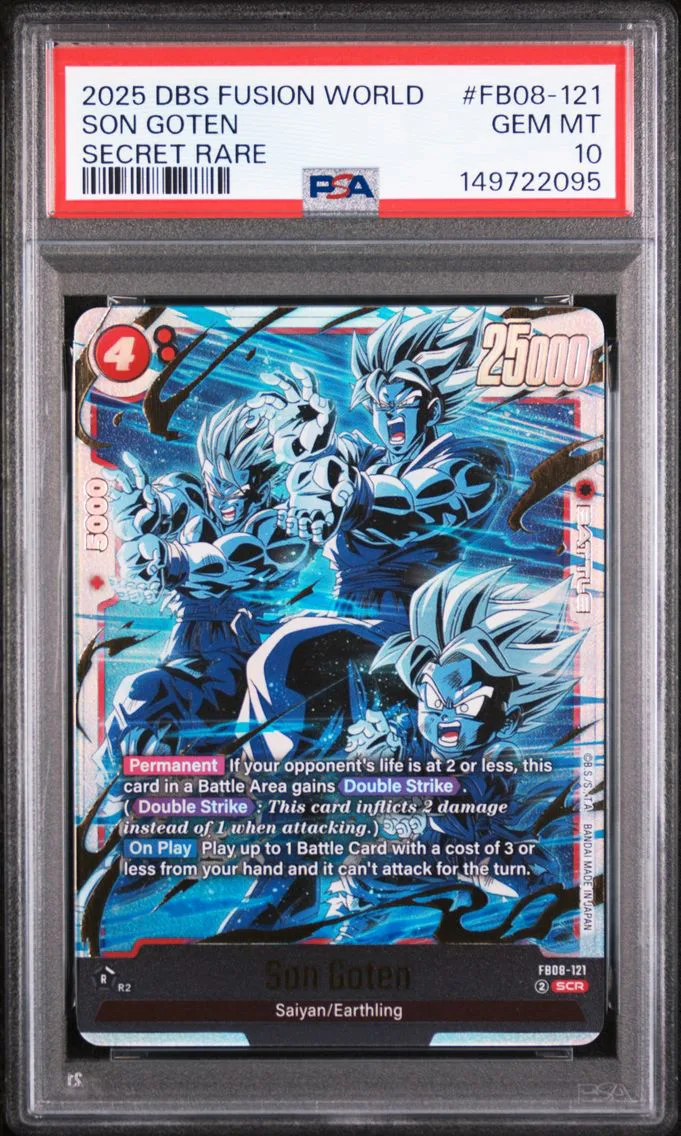 2025 #FB08-121 Son Goten PSA 10 Dragon Ball Super Card Game Fusion World Saiyan's Pride