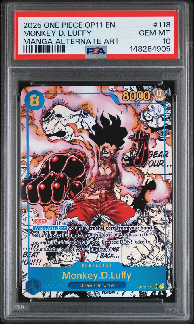 2025 #118 Monkey D. Luffy PSA 10